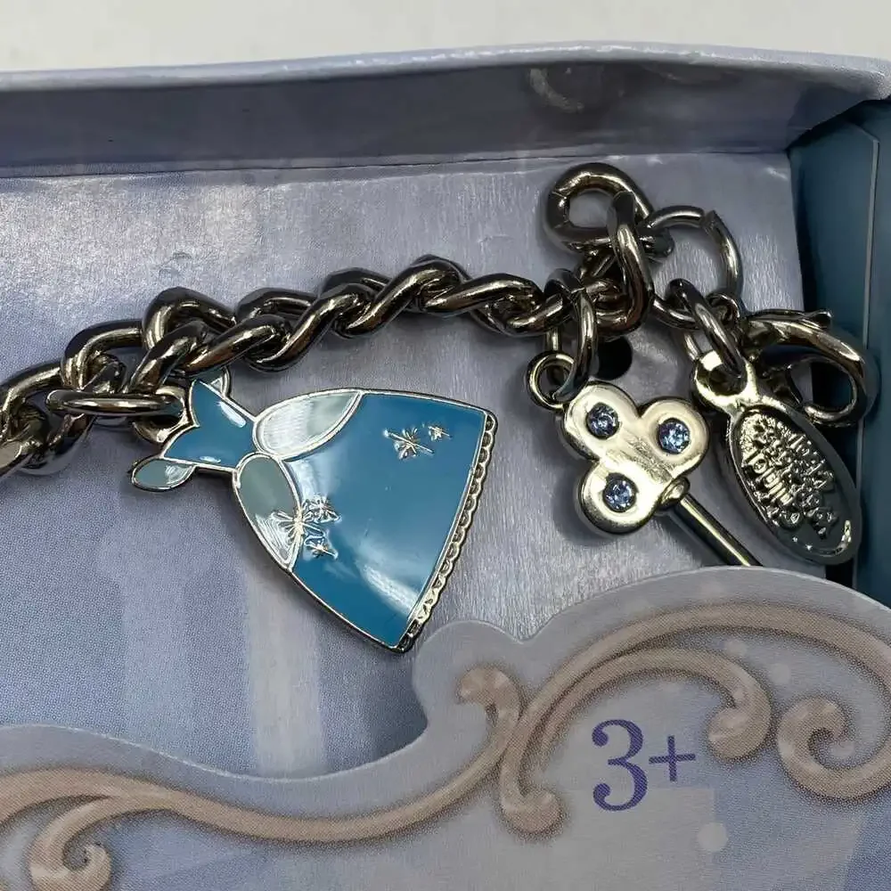 Disney Silver Cinderella Charm Bracelet | Kids OS Regular
